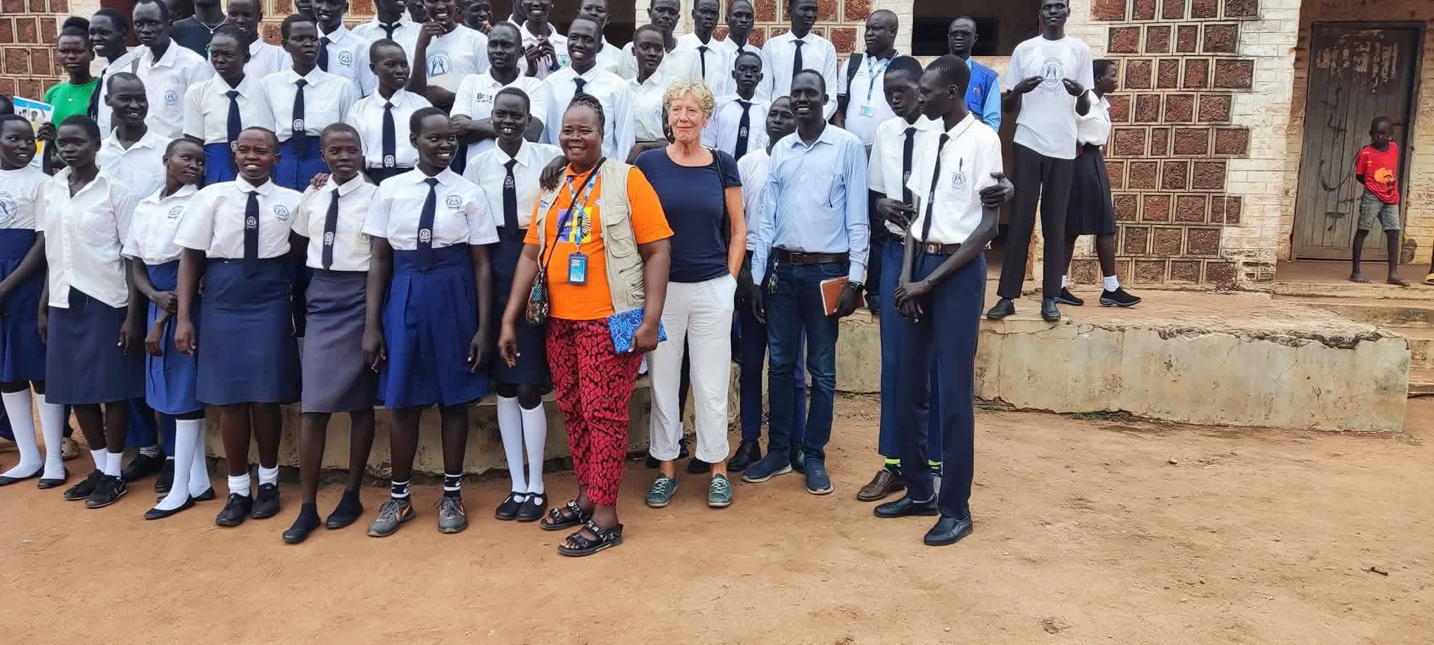 Students farm guidance from the teacher